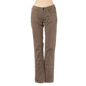 Vanessa Bruno Designer Casual Boho Tan Heddy Slim Court Low Rise Jeans Size 24